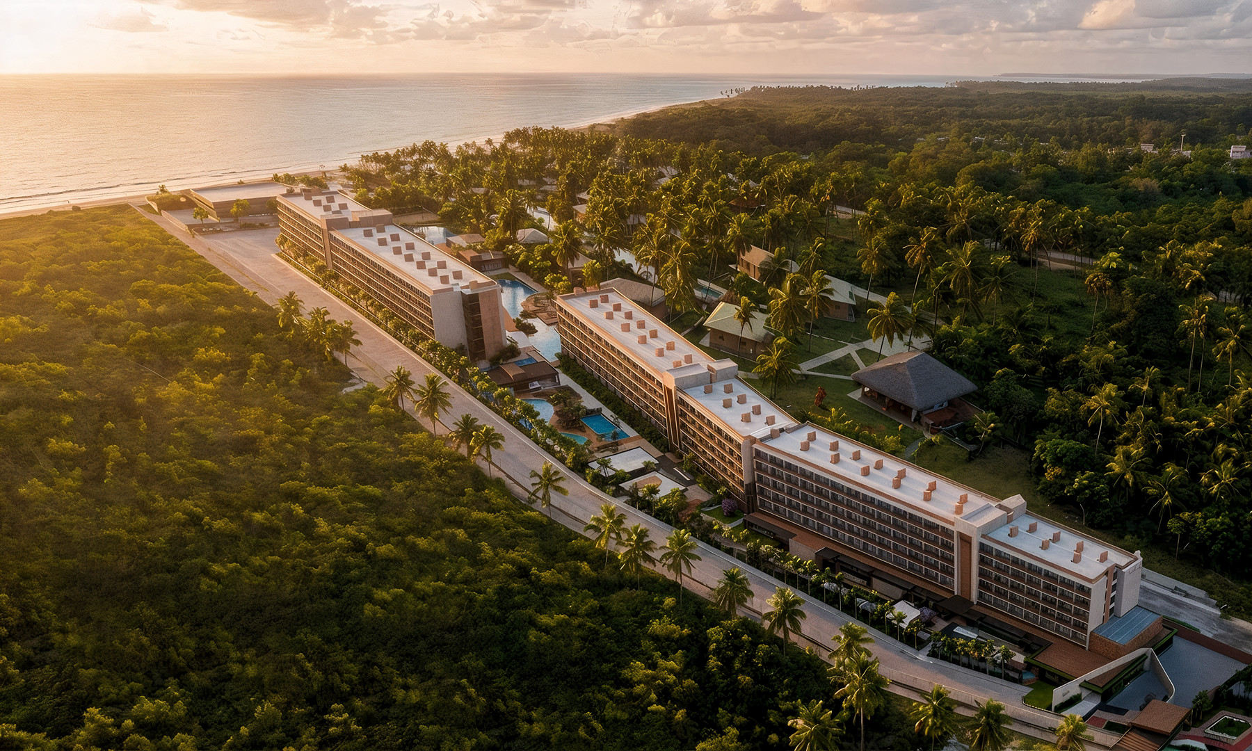 Grand Oca Maragogi Beach & Leisure Resort, no litoral de Alagoas, no Brasil. 