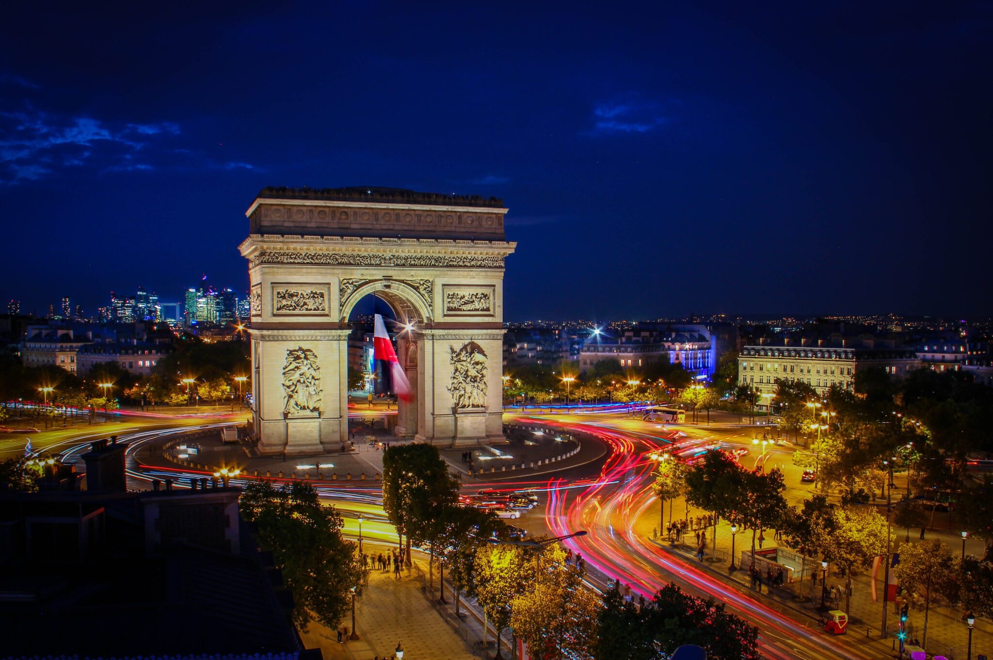 O Arco do Triunfo em Paris