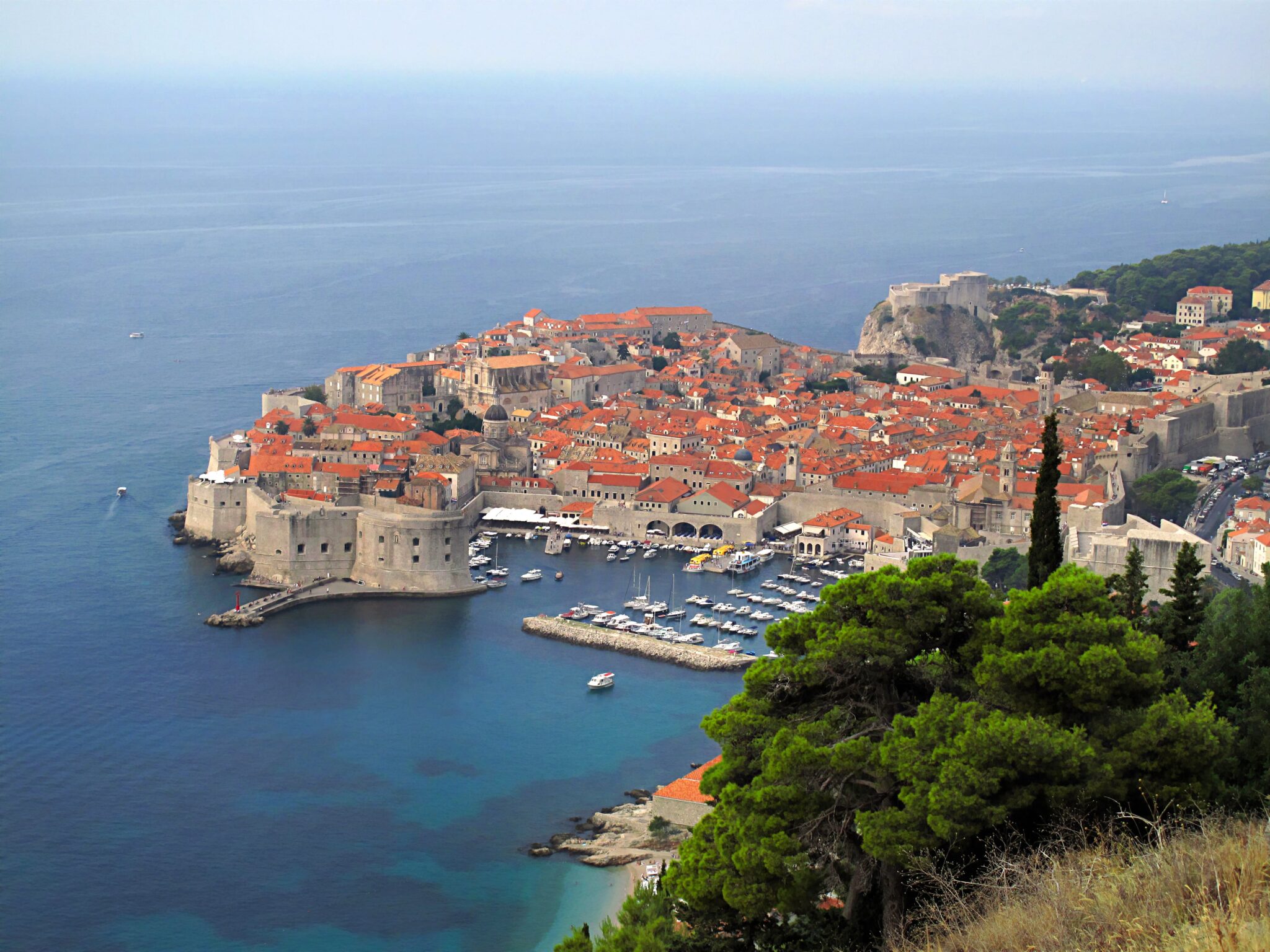 O centro histórico de Dubrovnik, Croácia