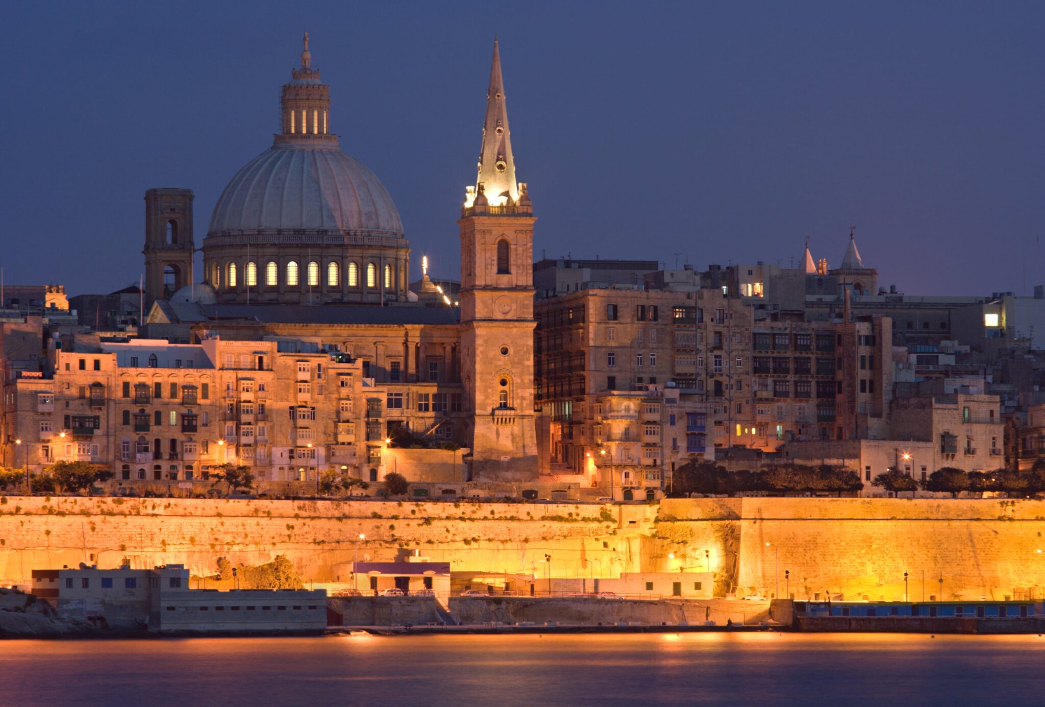 La Valletta à noite, Malta